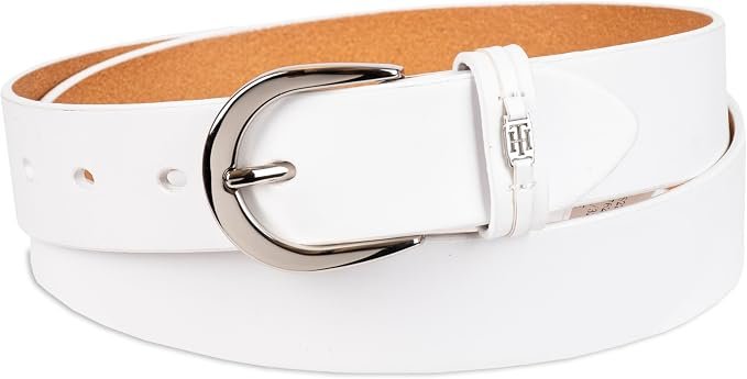 Tommy Hilfiger Cinturón de cuero casual (Blanco)