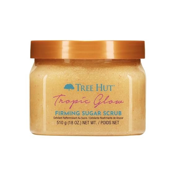 Tree Hut - Exfoliante de azúcar reafirmante, Tropic Glow, 18 onzas