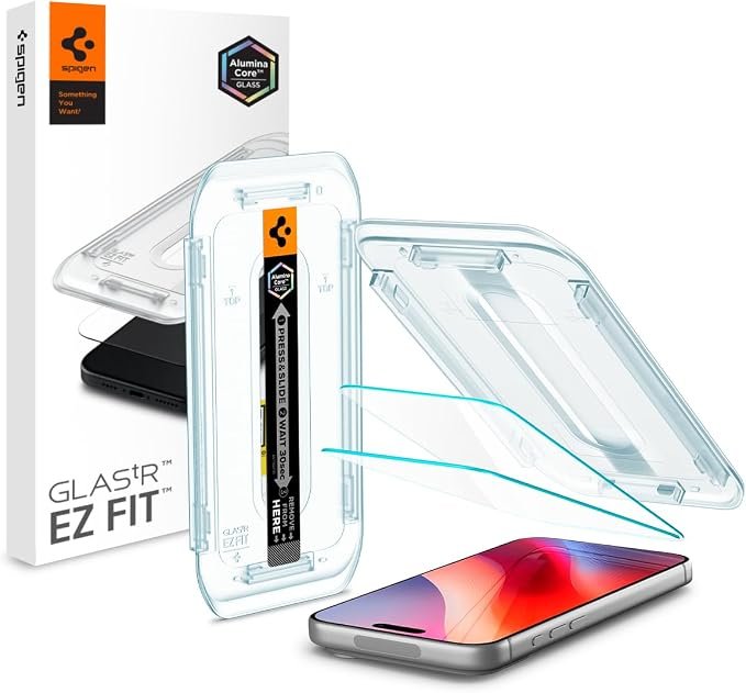 Spigen - Protector de pantalla para iPhone 18 Pro Max, 17 Pro Max, 16 Pro Max