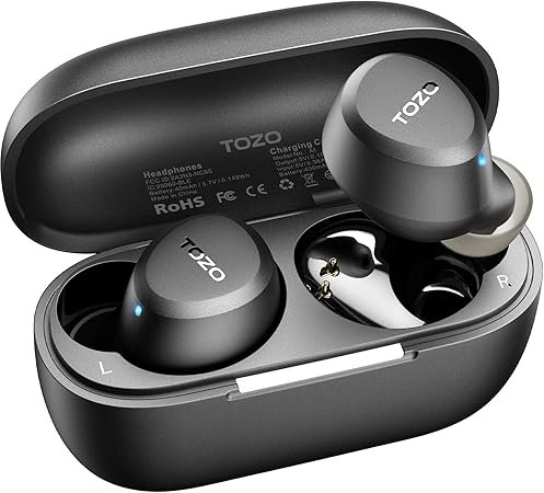 TOZO A1 - Auriculares inalámbricos Bluetooth 5.3 ligeros