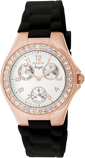 Invicta Women's 1644 Angel Jelly Fish Crystal Accented White Dial Watch