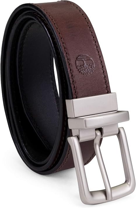 Timberland - Cinturón de cuero clásico reversible para hombre