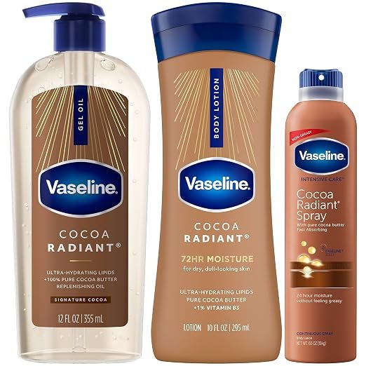 Vaseline Cocoa Radiant Moisturizer Bundle (pack de 3)