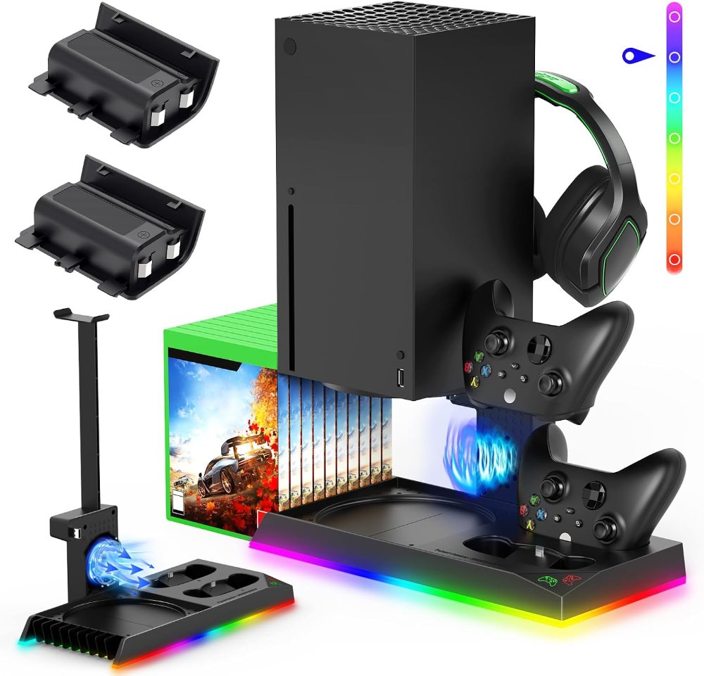 Base de carga y enfriamiento de XBOX Series X