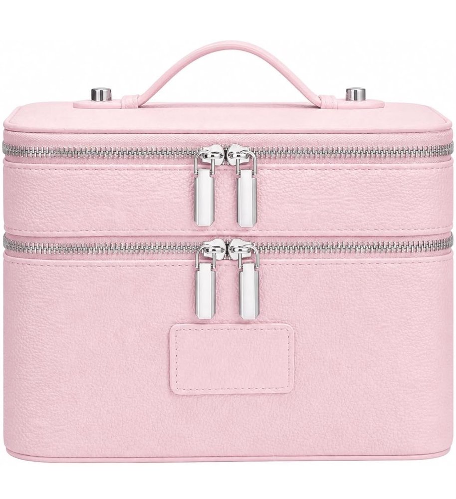 Cosmetiquera Essential case grande tono rosado