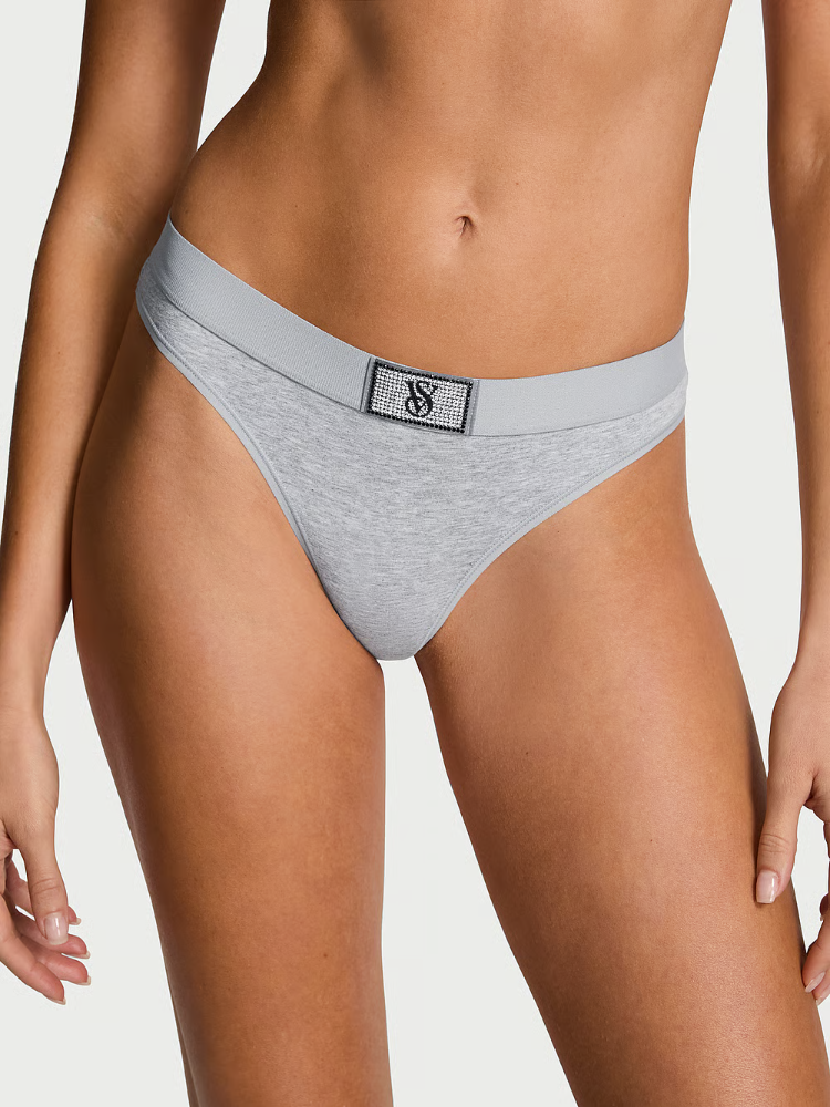 PANTY VS LOGO BRILLO GRIS S