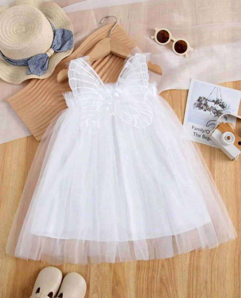 Vestido Princesa Alas de Mariposa Blanco