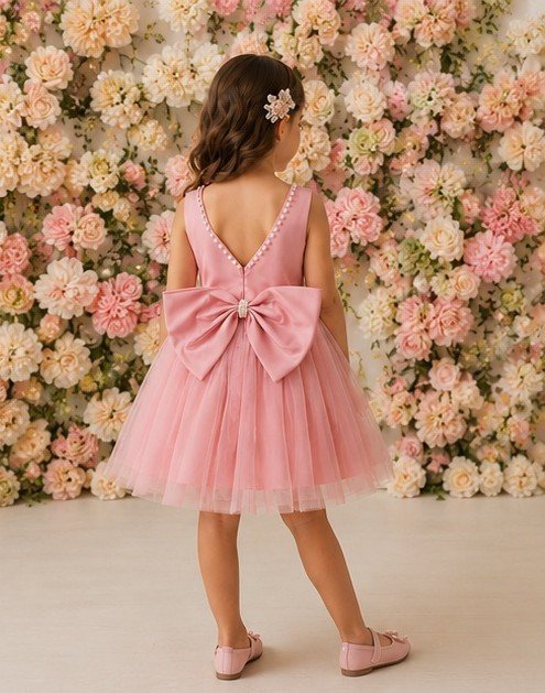 Vestido Princesa Encanto Rosé