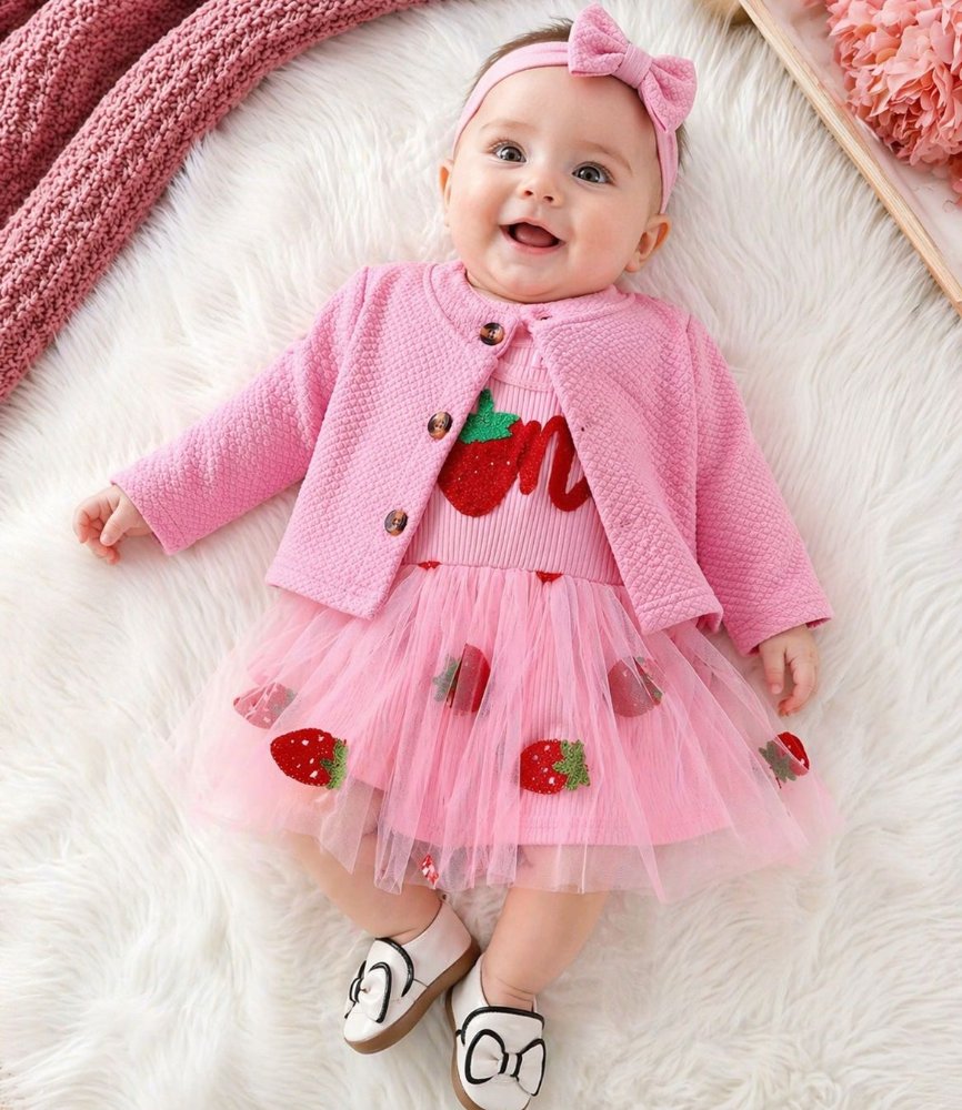 Vestido Bebé Fresa Encantada