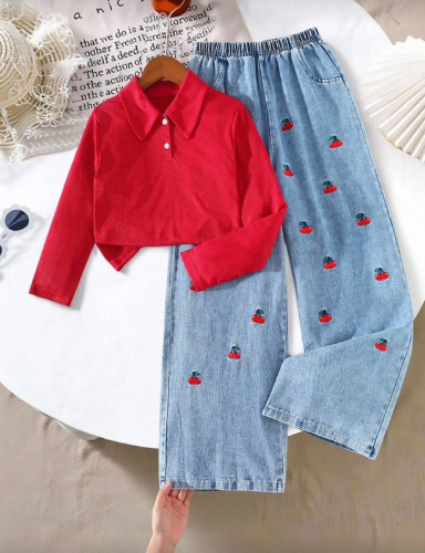 CJ CAMISETA ML CEREZA Y JEAN CEREZAS