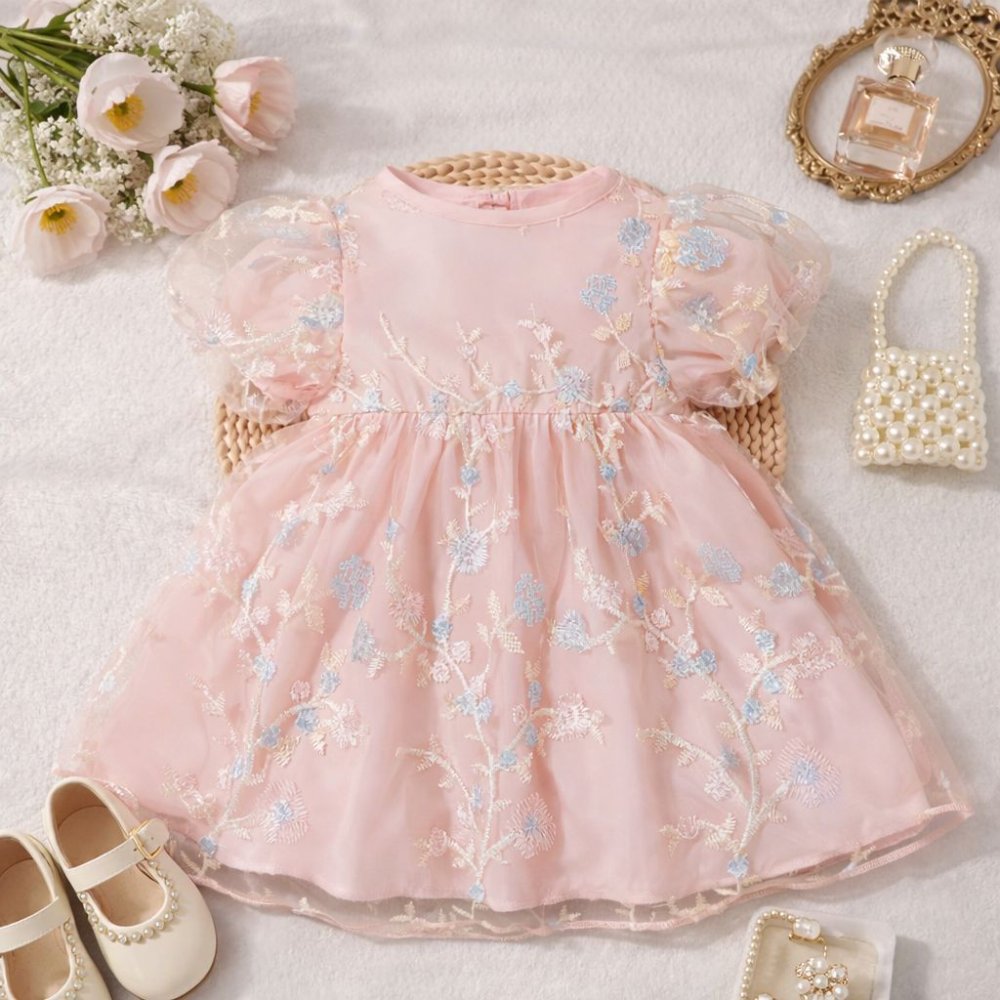 Vestido Encanto Floral Rosa