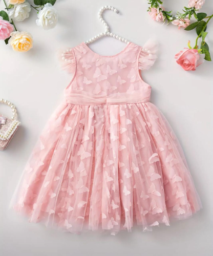 VESTIDO ROSADO MARIPOSAS ESPALDA V