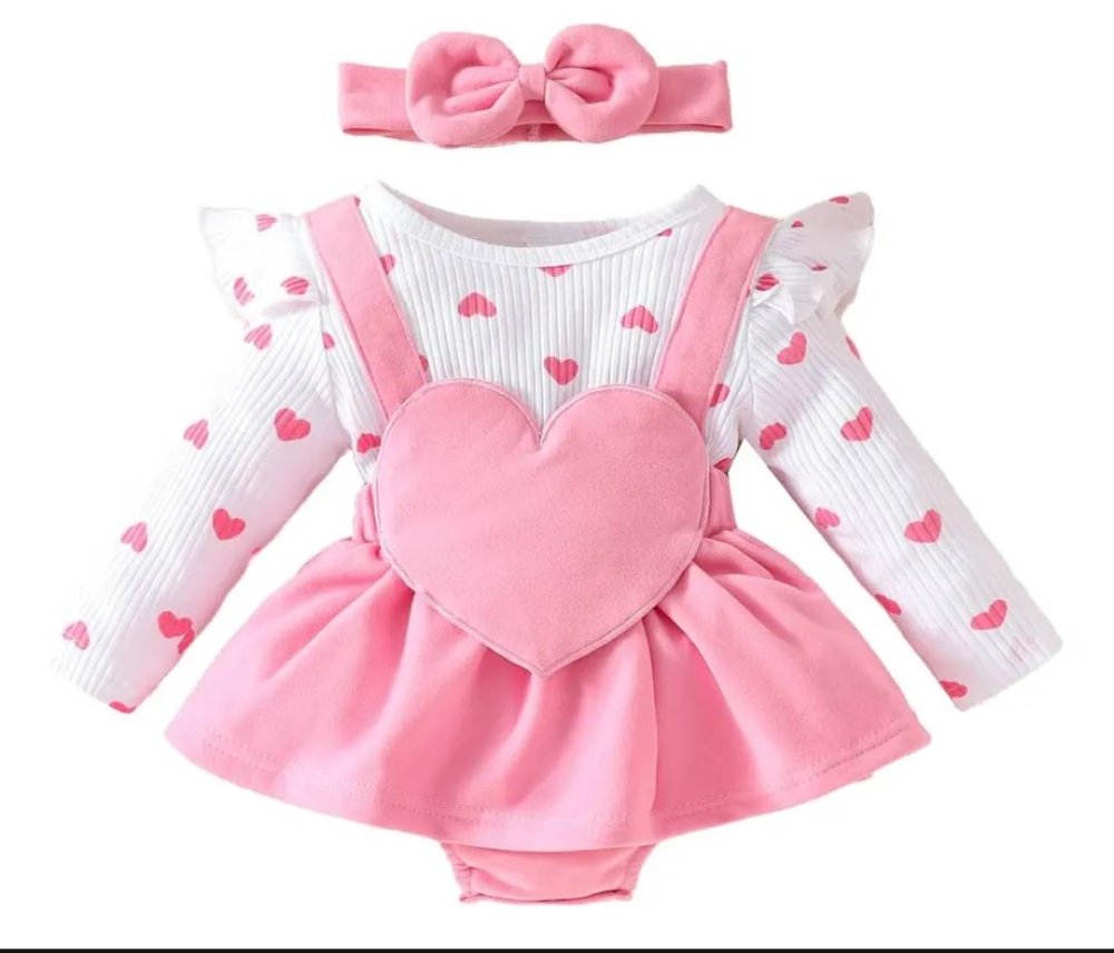 Conjunto Body Vestido Dulce Corazón