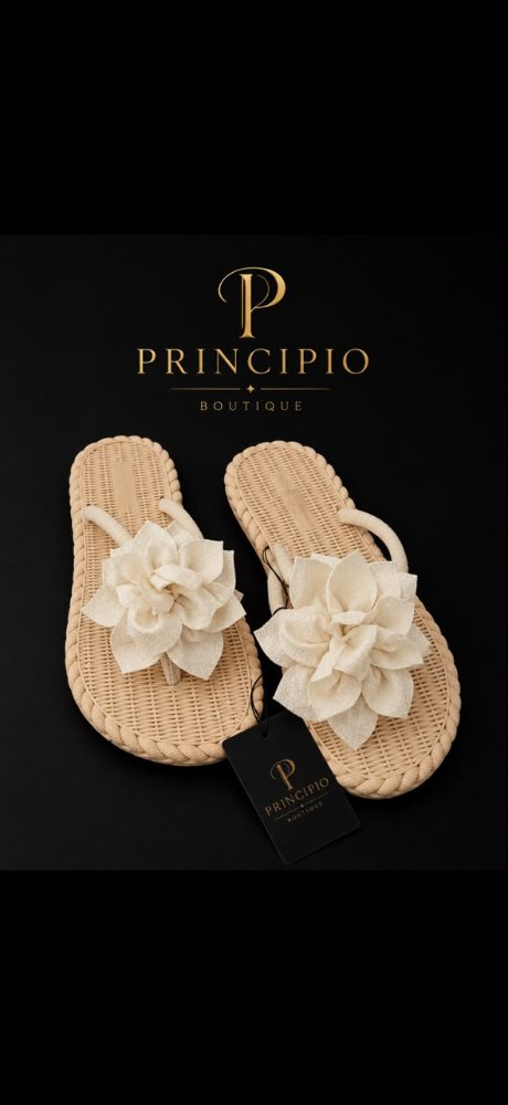 talla 38 sandalias planas con flor decorativa talla 38
