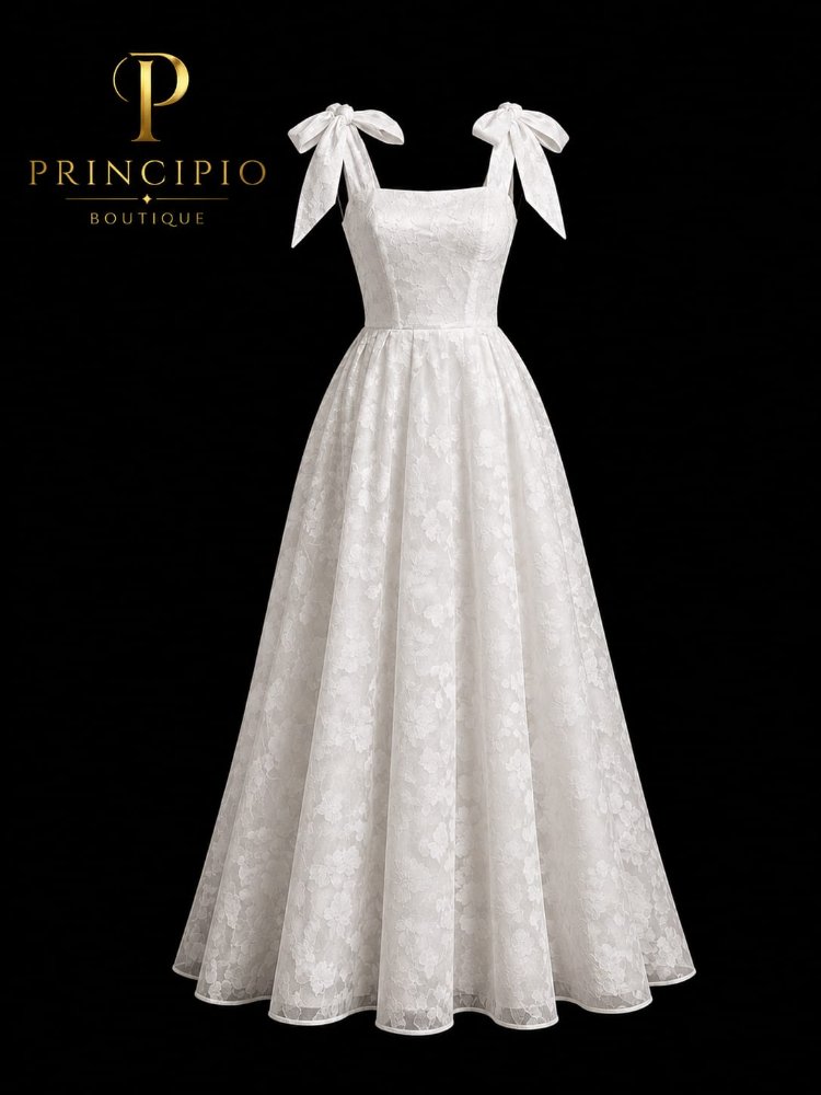 VESTIDO BLANCO BORDADO