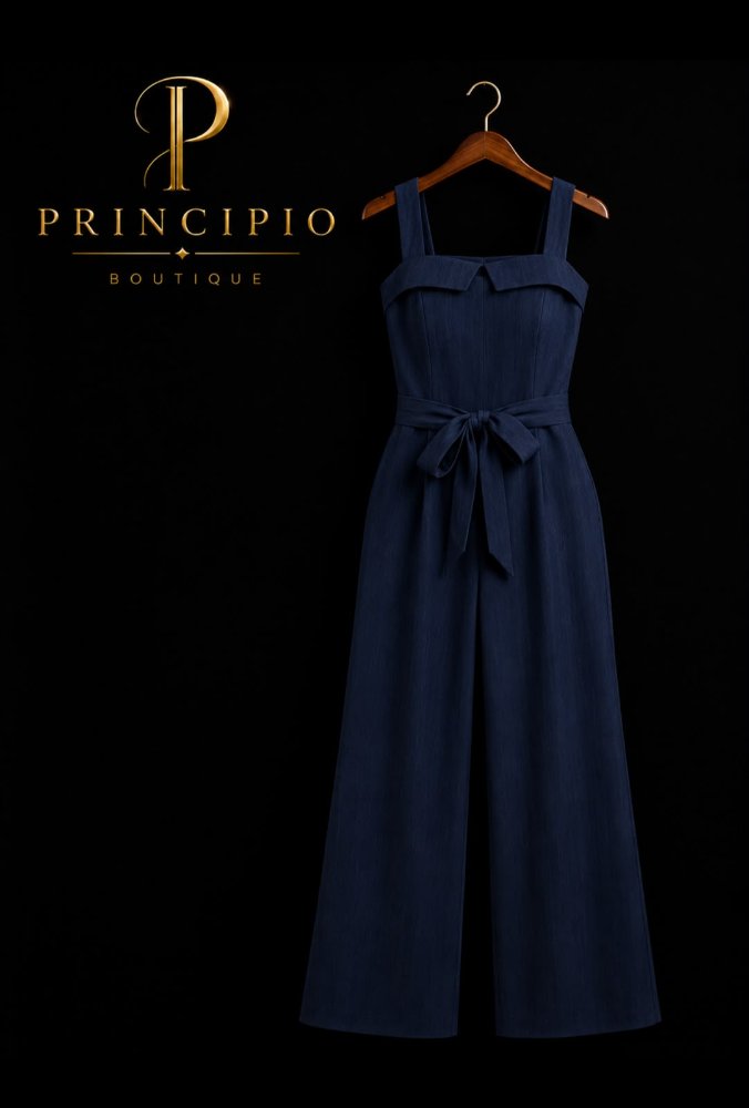 vestido de color azul oscuro talla L