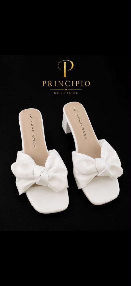 Tacon lazo blanco talla 37