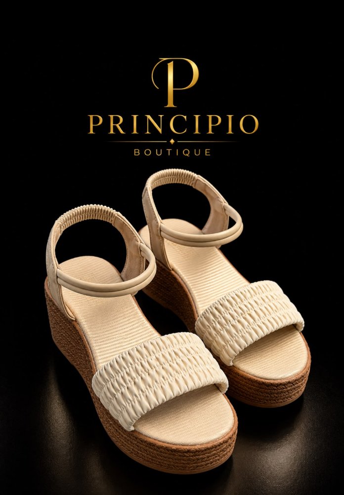 sandalias altas de plataforma beige talla 39