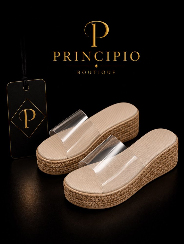 sandalias altas plataforma transparente talla 40
