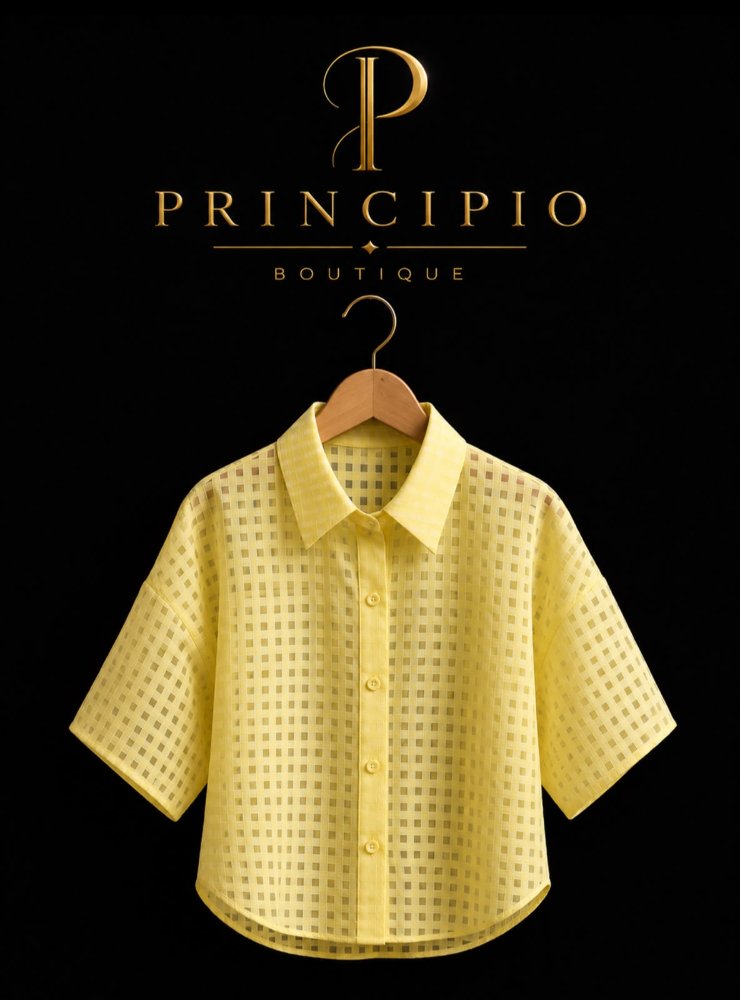 Camisa de color amarilla Talla M