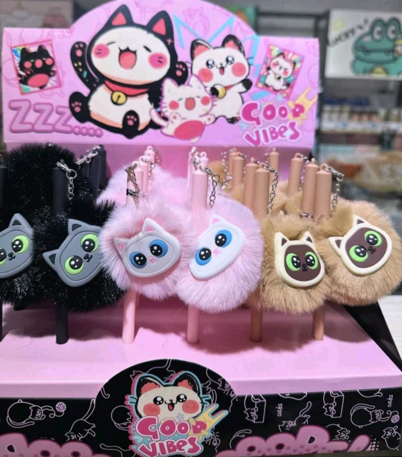 Lápiz Pompón Gatito