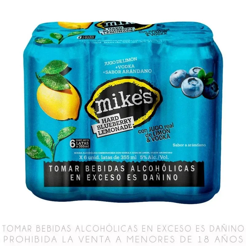 MIKES SIX PACK - LATA (SABORBLUBERRY)