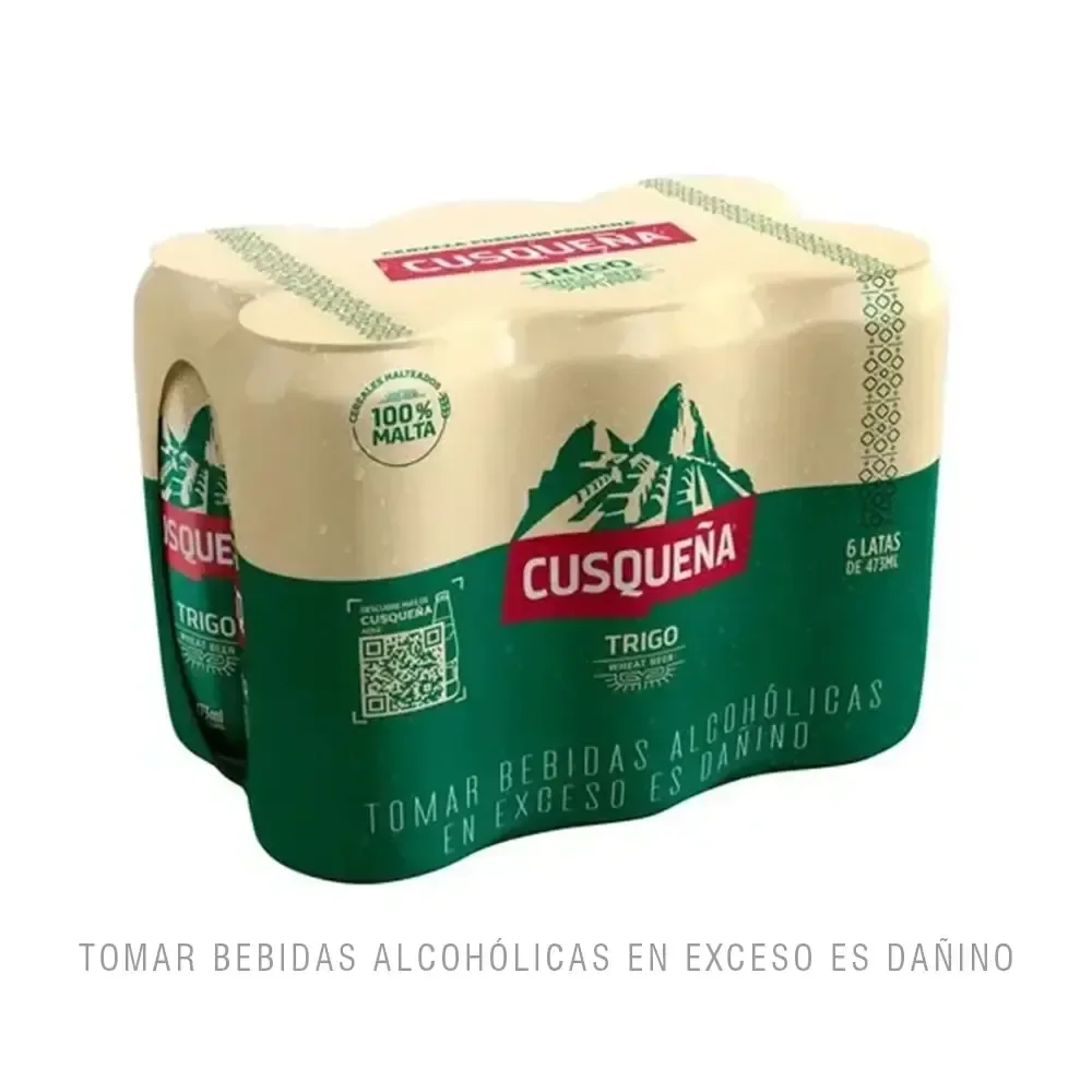 CUSQUEÑA SIXPACK LATA - TRIGO (473 ML)