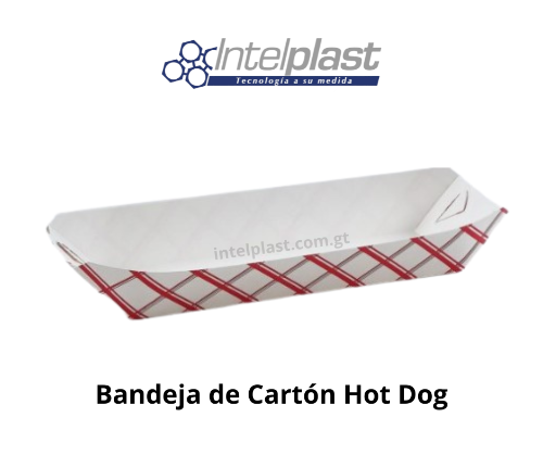 Bandeja de Cartón Hot Dog