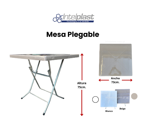 Mesa Plegable Cuadrada