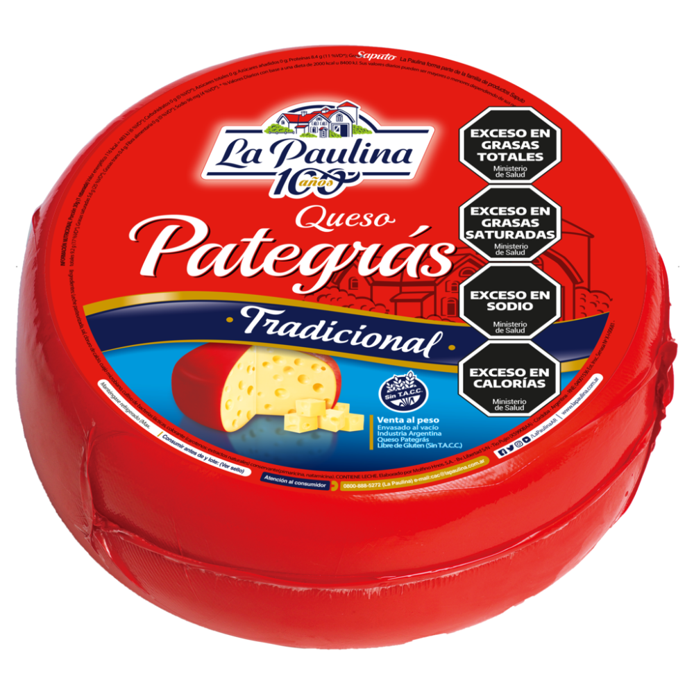 QUESO PATEGRAS LA PAULINA XGR