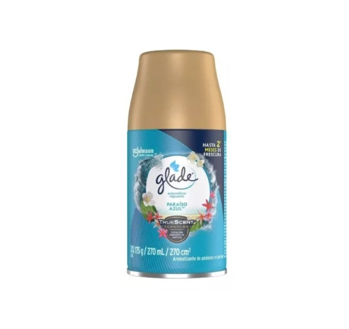 AMBIENTADOR GLADE RPTO A_PARAISO AZUL 175CC x3