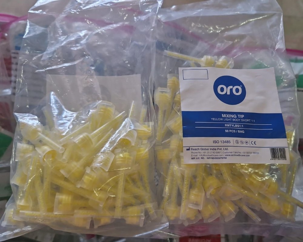 Puntas de mezcla para silicona liviana, paquete de 50 unds, ORO