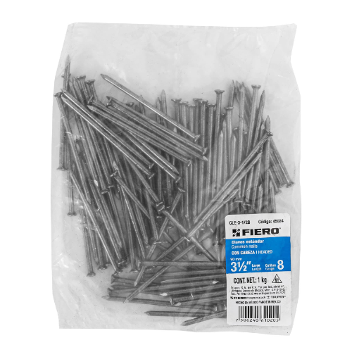 Clavo 3-1/2" K Para Madera C/Cabeza 45024 Fiero