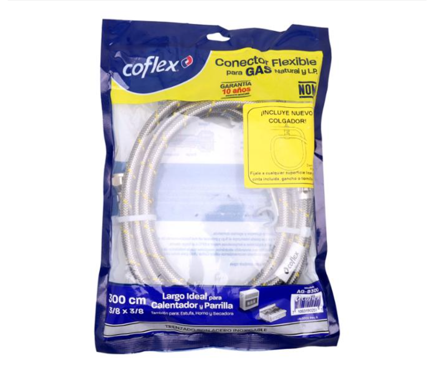 Manguera 300cm Gas AG-B300 Coflex
