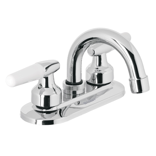 Mezcladora 4" Lavabo Cuello Curvo Manerales Cono 49204 Foset