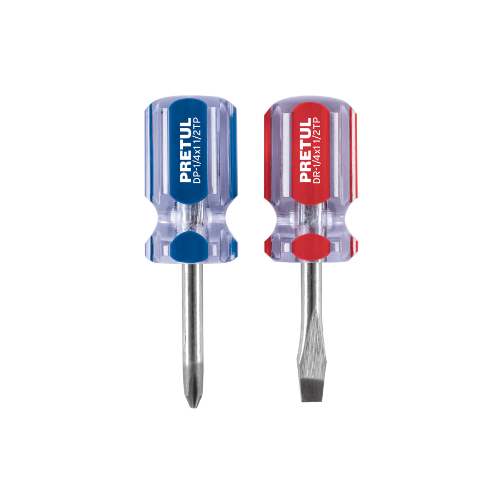Duo Desarmadores 1/4"x1-1/2" Mango PVC 21379 Pretul