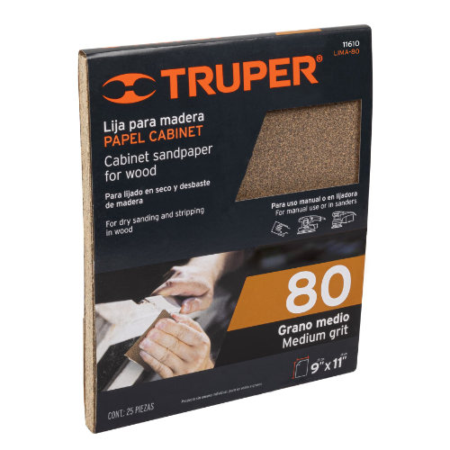 Lija 80 Madera 11610 Truper