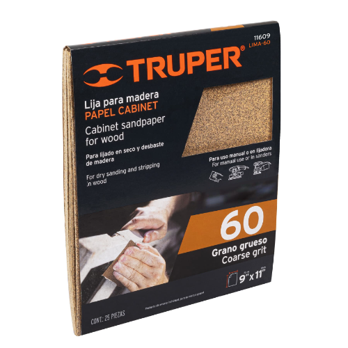 Lija 60 Madera 11609 Truper