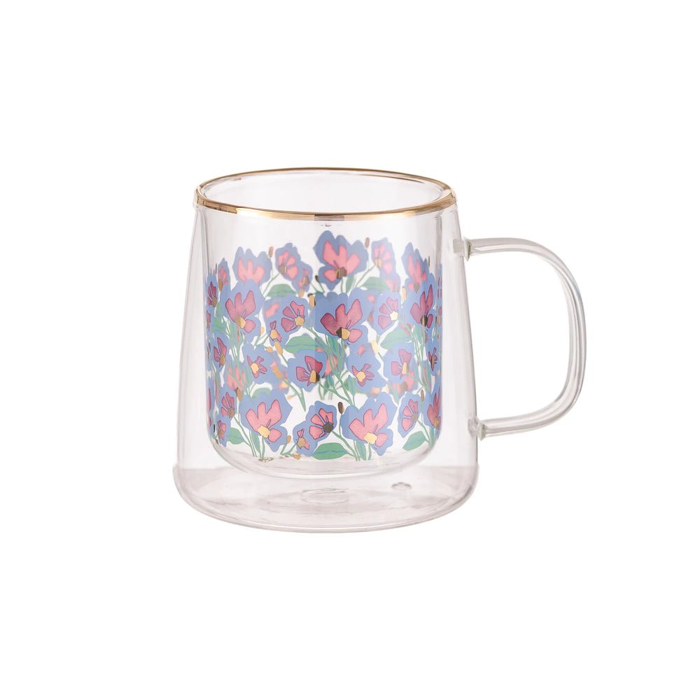 Taza Doble Vidrio Secret Garden