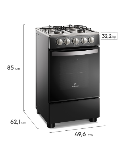 Cocina a gas 4 platos FM4IP