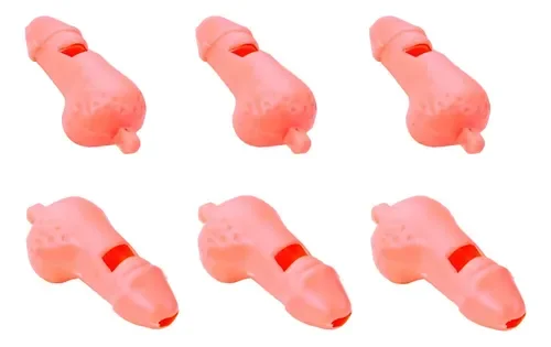 Silbato pene x6