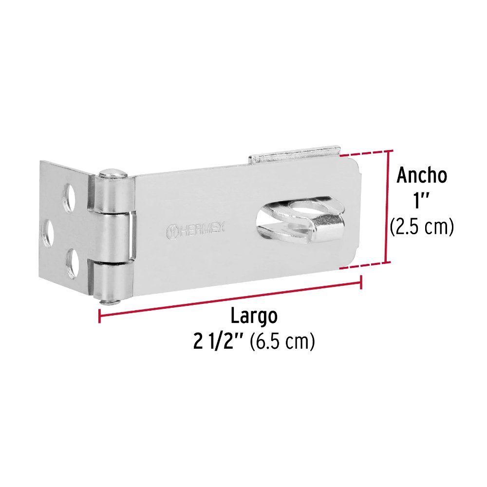 2-1/2 " PORTACANDADO ACERO ZINCADO