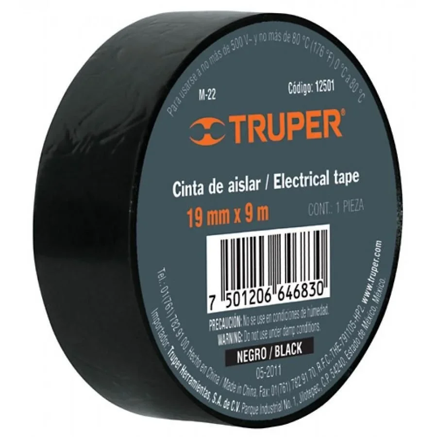 CINTA DE AISLAR 9mX19mm TRUPER