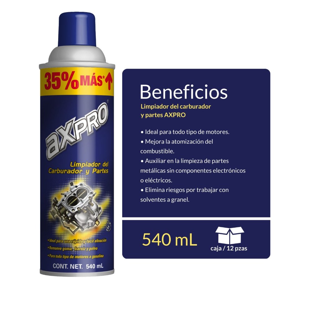 AXPRO LIMPIADOR DE CARBURADOR 540ML