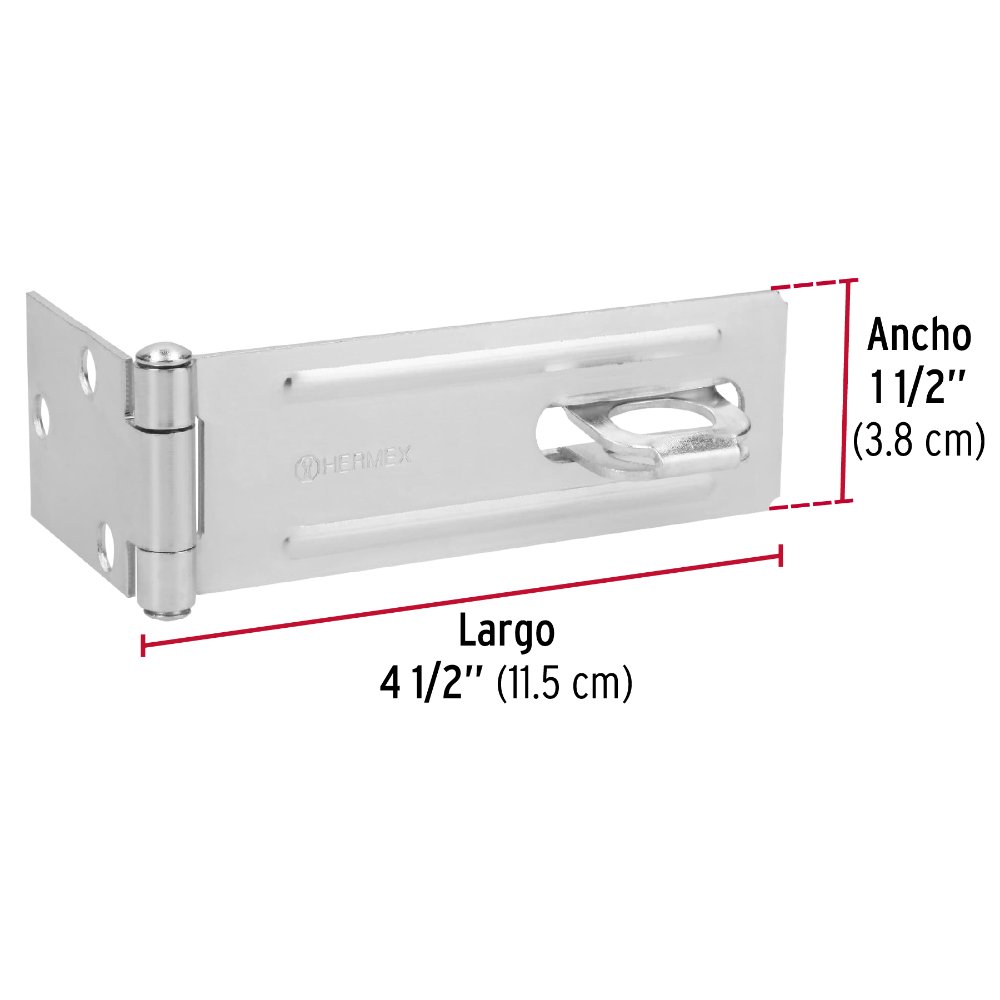 4-1/2" PORTACANDADO ACERO ZINCADO