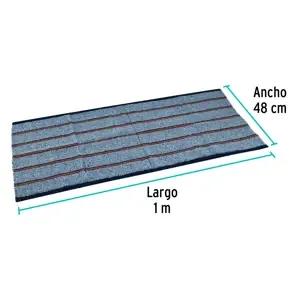 1MX48CM JERGA AZUL GRUESA