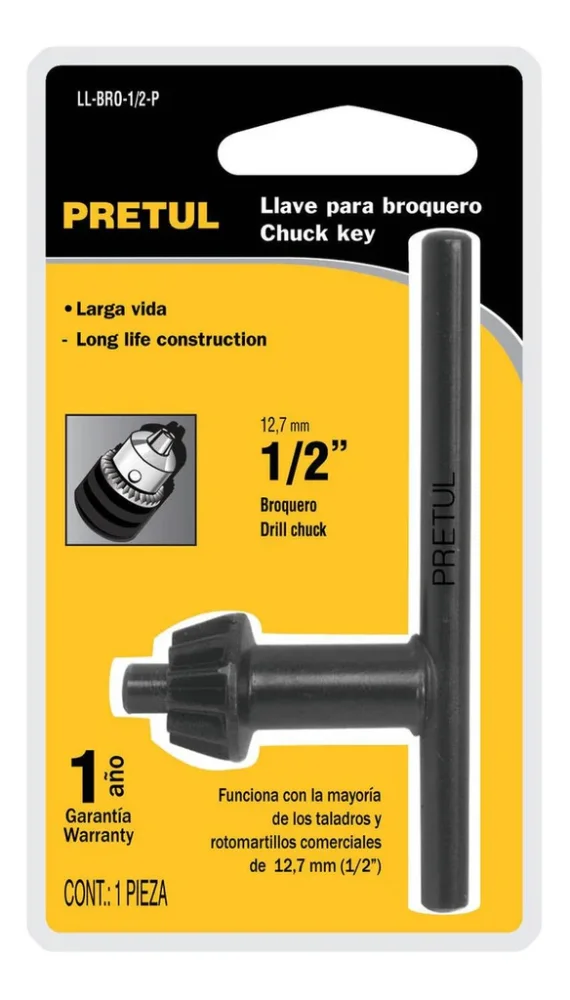 1/2" LLAVE BROQUERO PRETUL