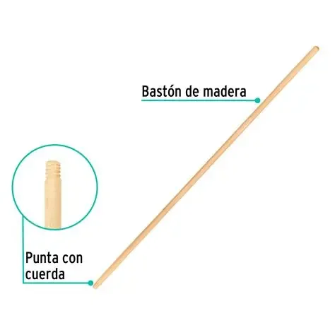 MANGO DE MADERA PARA ESCOBA DE LIMPIEZA
