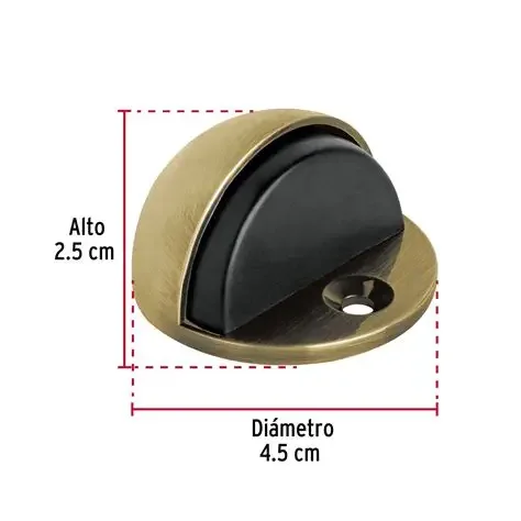 TOPE TIPO DOMO PARA PUERTA LATON ANTIGUO