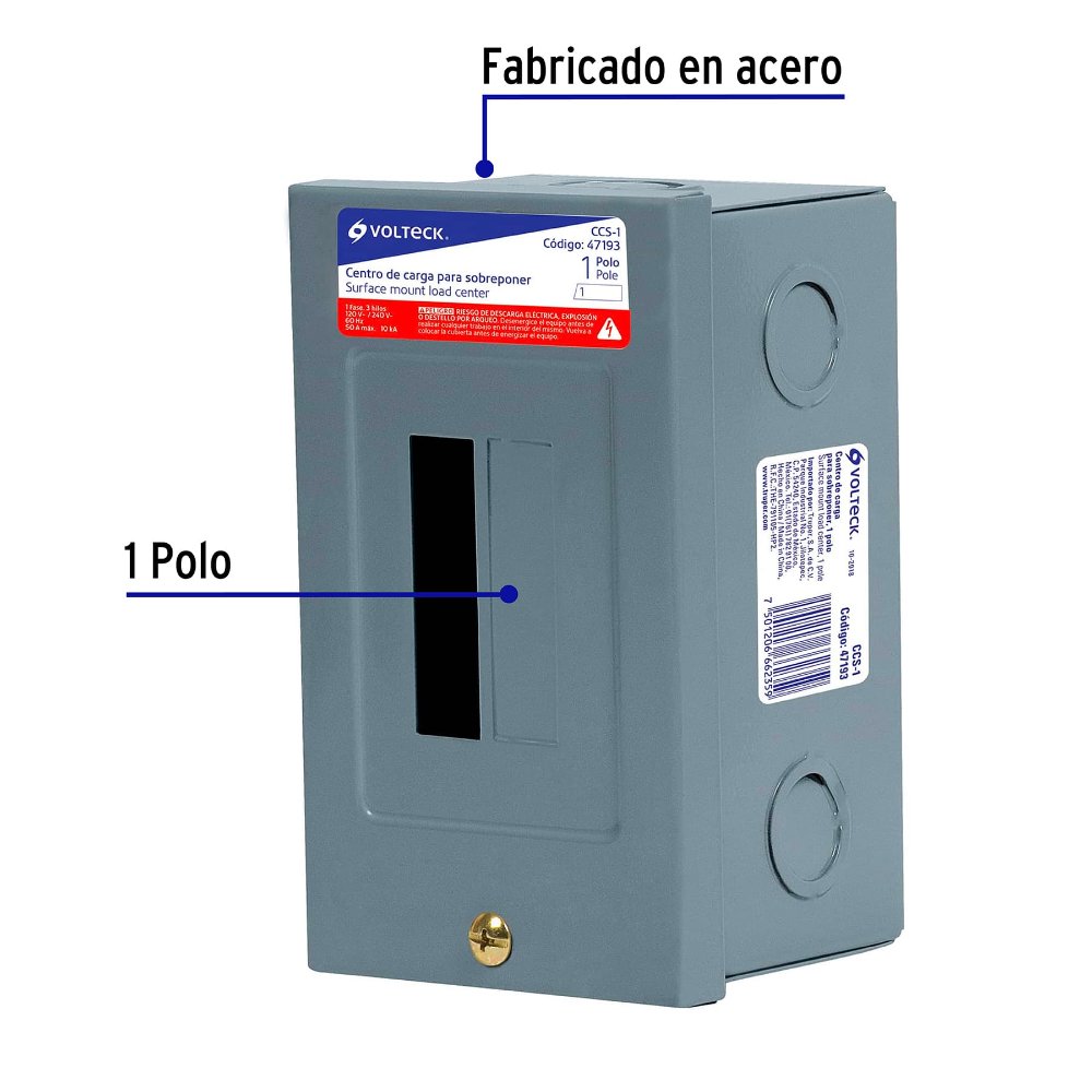 1 POLO CENTRO DE CARGA DE SOBREPONER